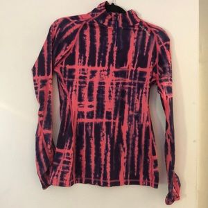 Tie die under armour jacket medium pink purple